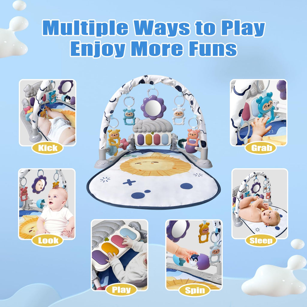 Baby Play Gym Mat and Activity Center with Music and Light V1163