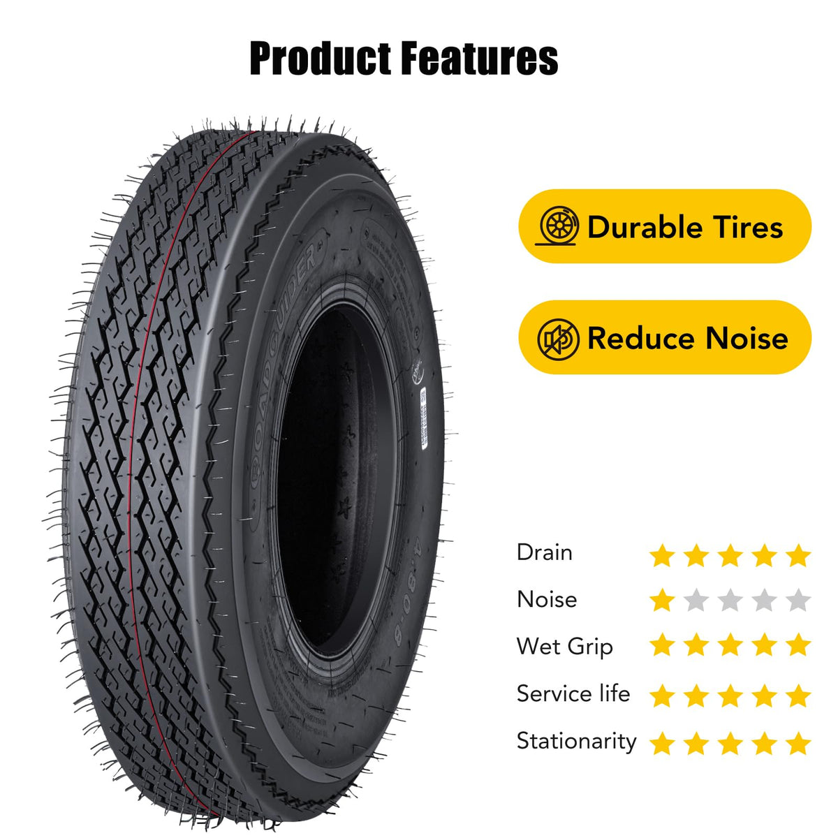 8 Inch Trailer Tires 2 Pack H635436