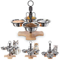 Elevated Cat Bowls with Stand A691