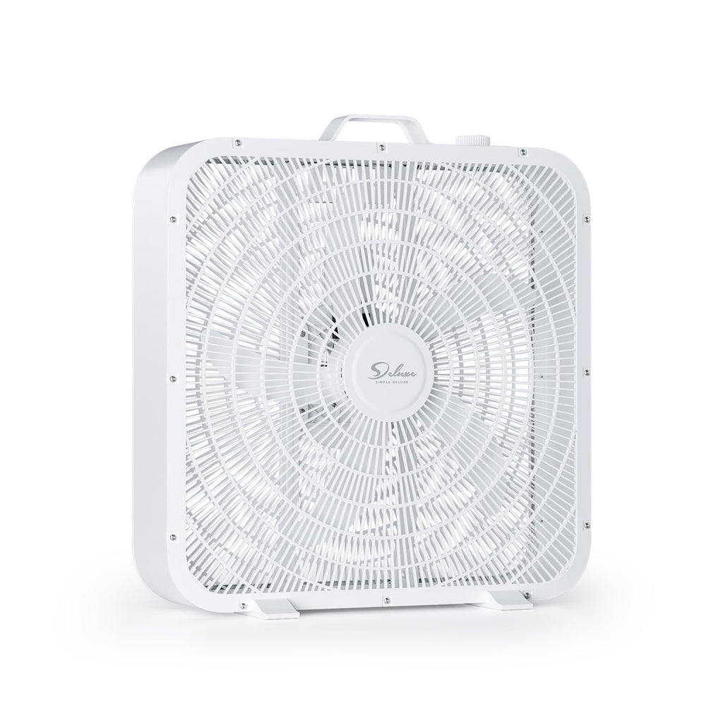 20” White 3-Speed Box Fan with Carry Handle E68768