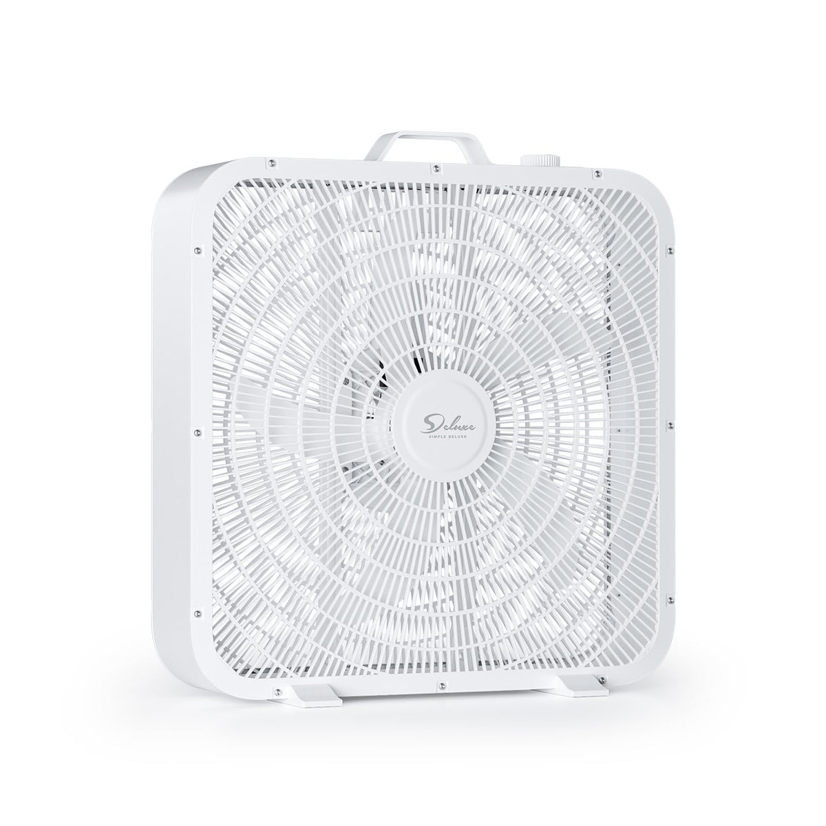 20” White 3-Speed Box Fan with Carry Handle E68768