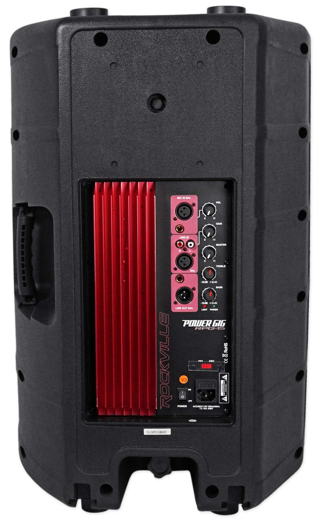 15" 1000W PA Speaker 2-Pack with Mics O806
