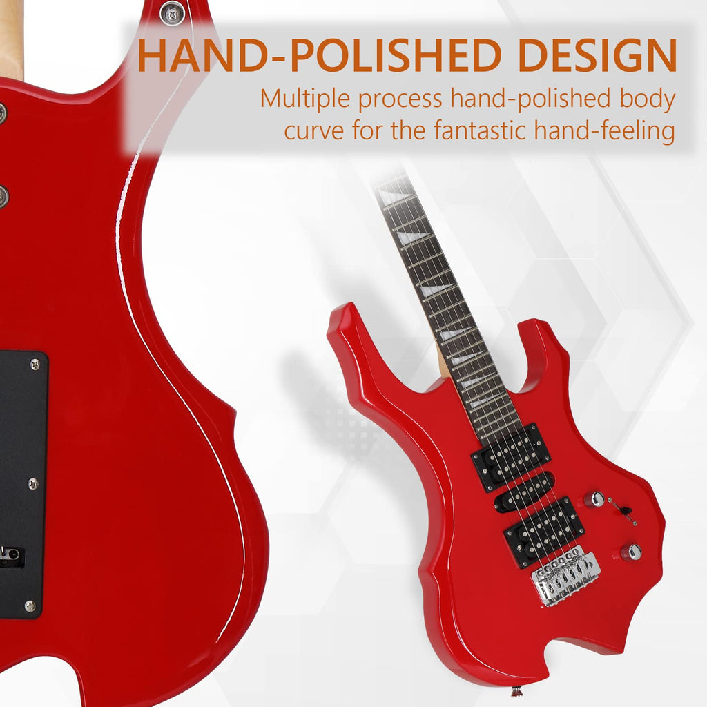 Red Electric Guitar Kit with Amplifier H83227
