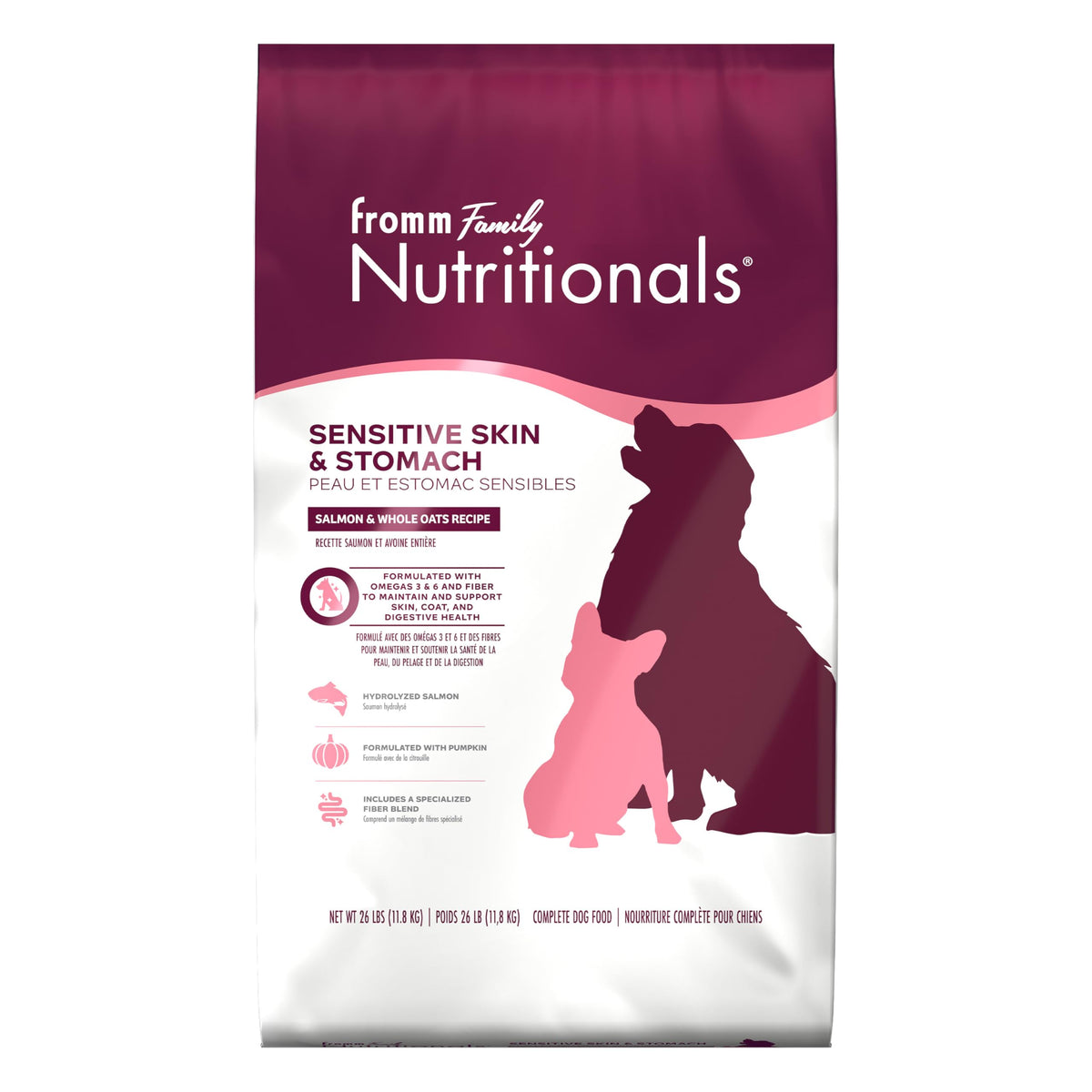 Salmon & Whole Oats Dry Dog Food 26 lb H7147