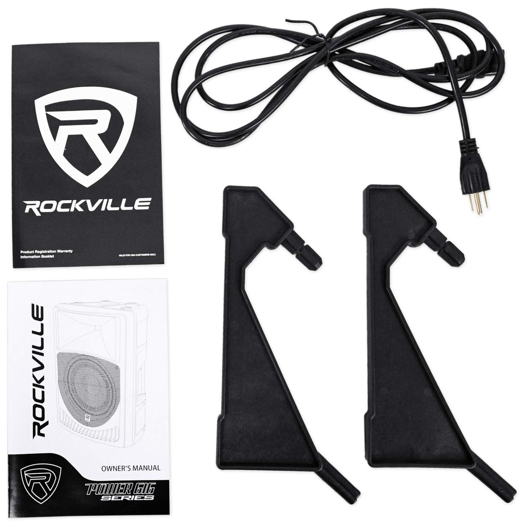 15" 1000W PA Speaker 2-Pack with Mics O806