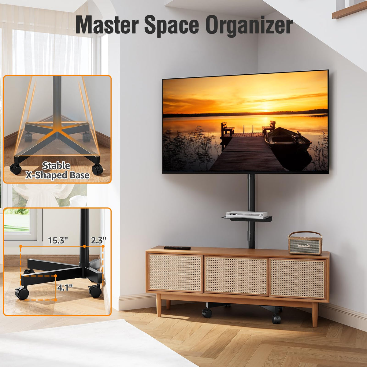 Mobile TV Stand for 23-60" TVs F334483