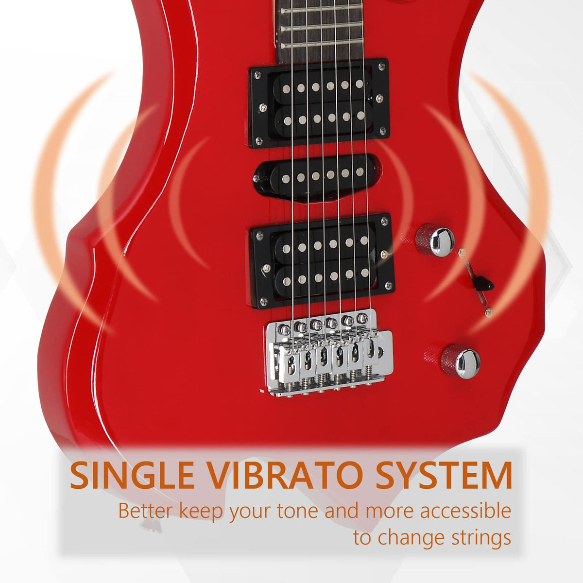 Red Electric Guitar Kit with Amplifier H83227