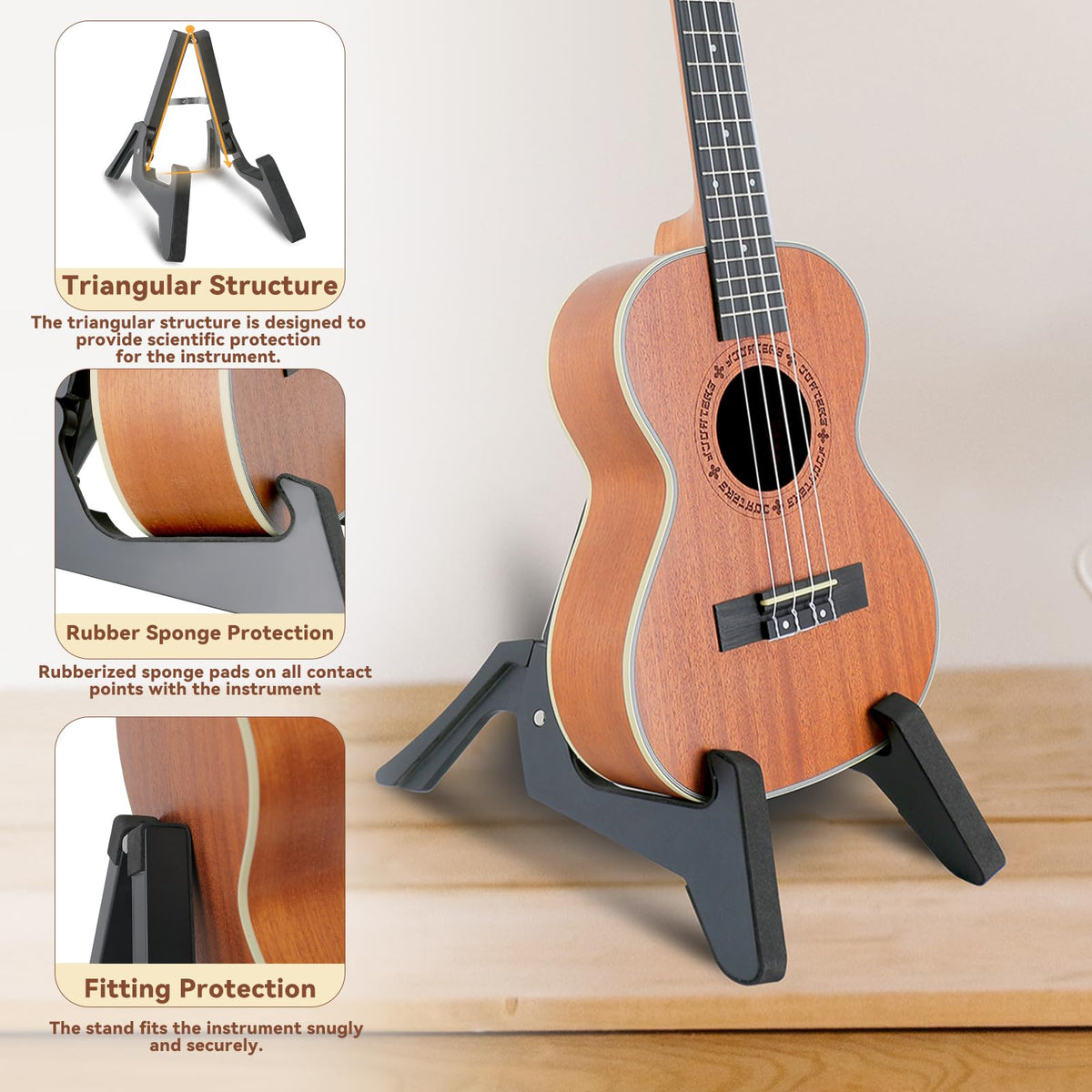 Adjustable Folding Ukulele Stand A379620