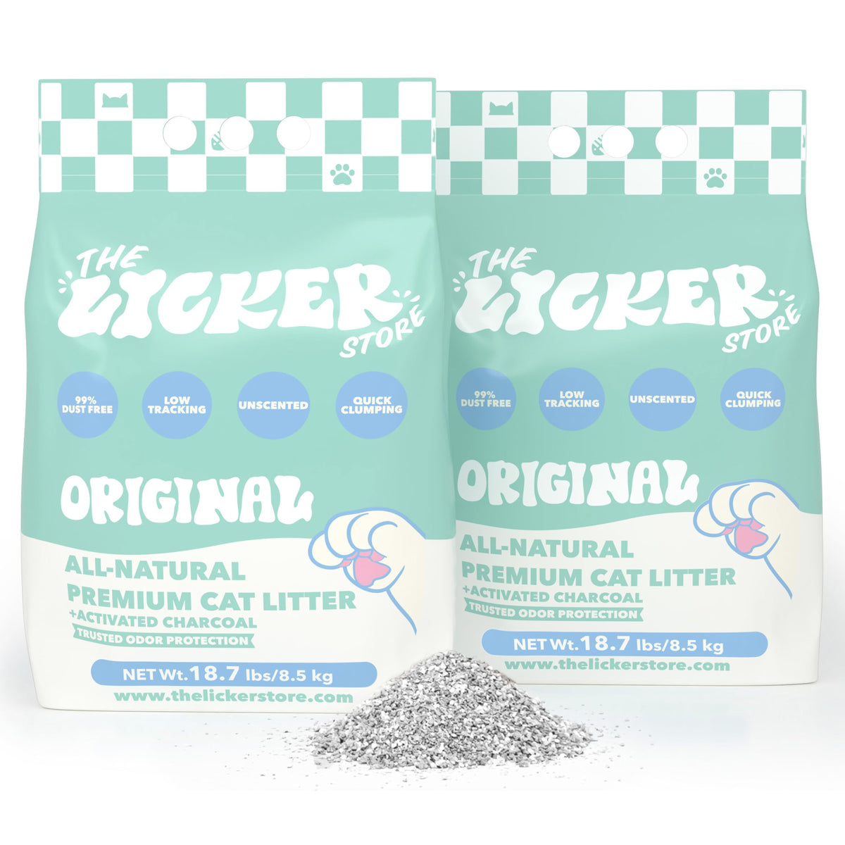 Unscented Clumping Bentonite Clay Cat Litter Set of 2 N379497