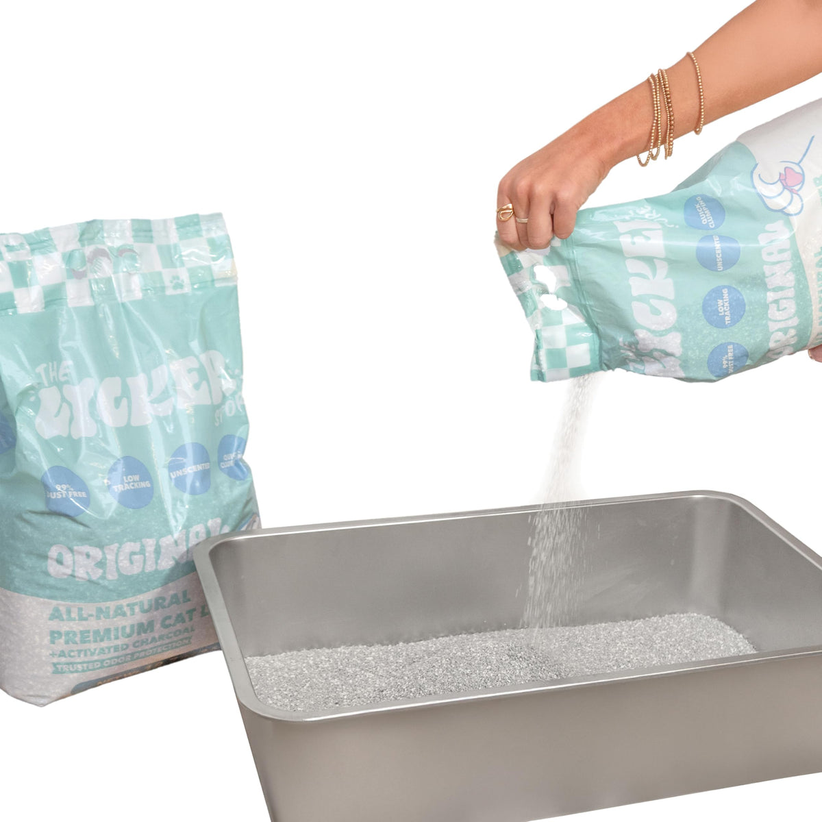 Unscented Clumping Bentonite Clay Cat Litter Set of 2 N379497