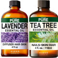 Lavender & Tea Tree Essential Oil Set 2x4 fl oz E482