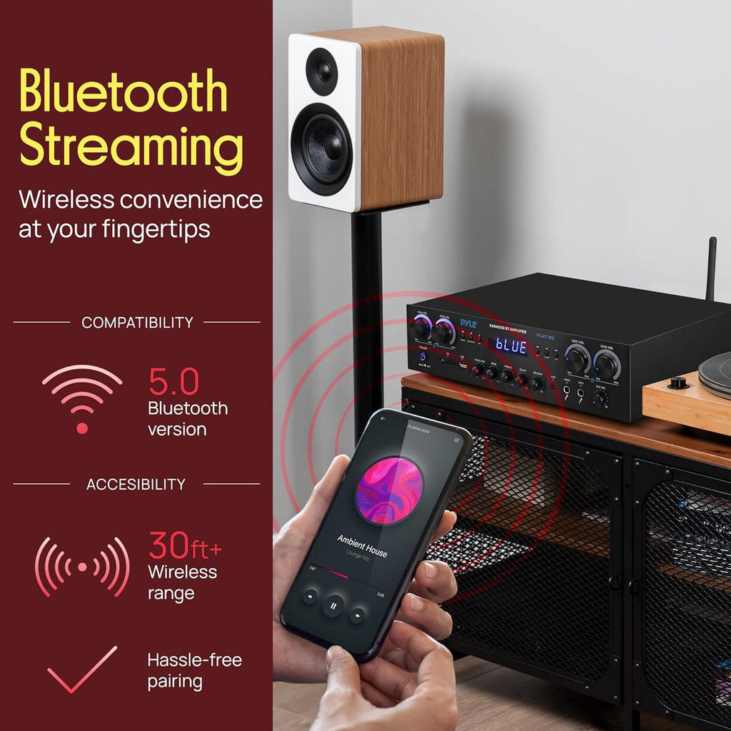 4 Channel 800 Watt Bluetooth Stereo Receiver E20793