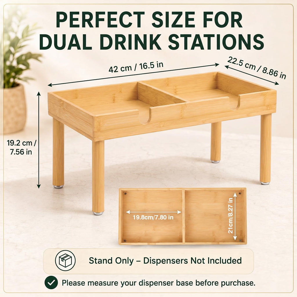 Bamboo Drink Dispenser Stand Z6208