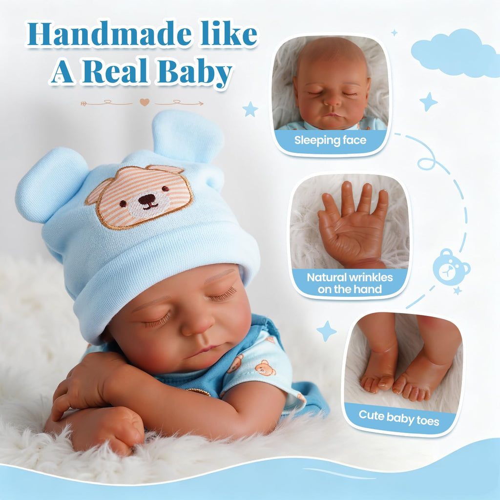 20 Inch Black Reborn Baby Dolls Q8010