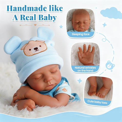 20 Inch Black Reborn Baby Dolls Q8010