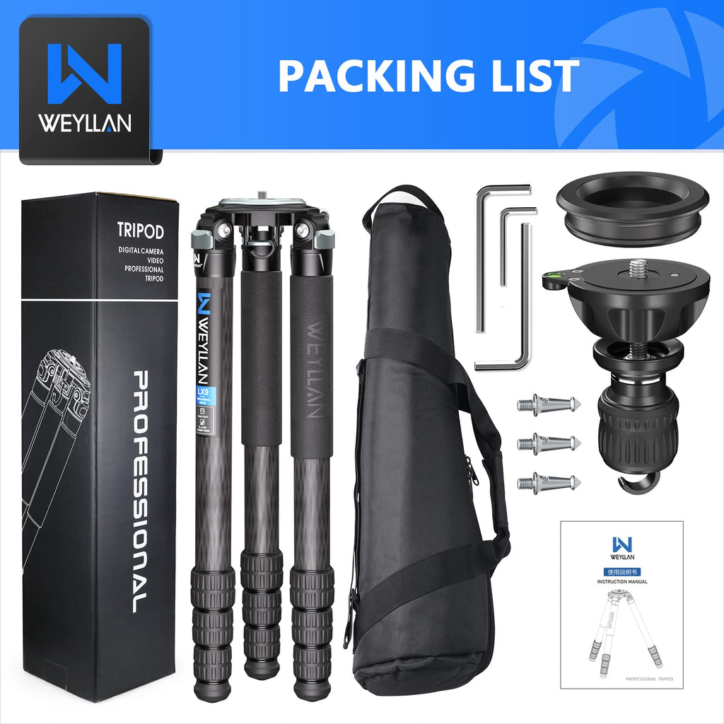 Carbon Fiber Tripod with 75mm Bowl and Adapter X58486