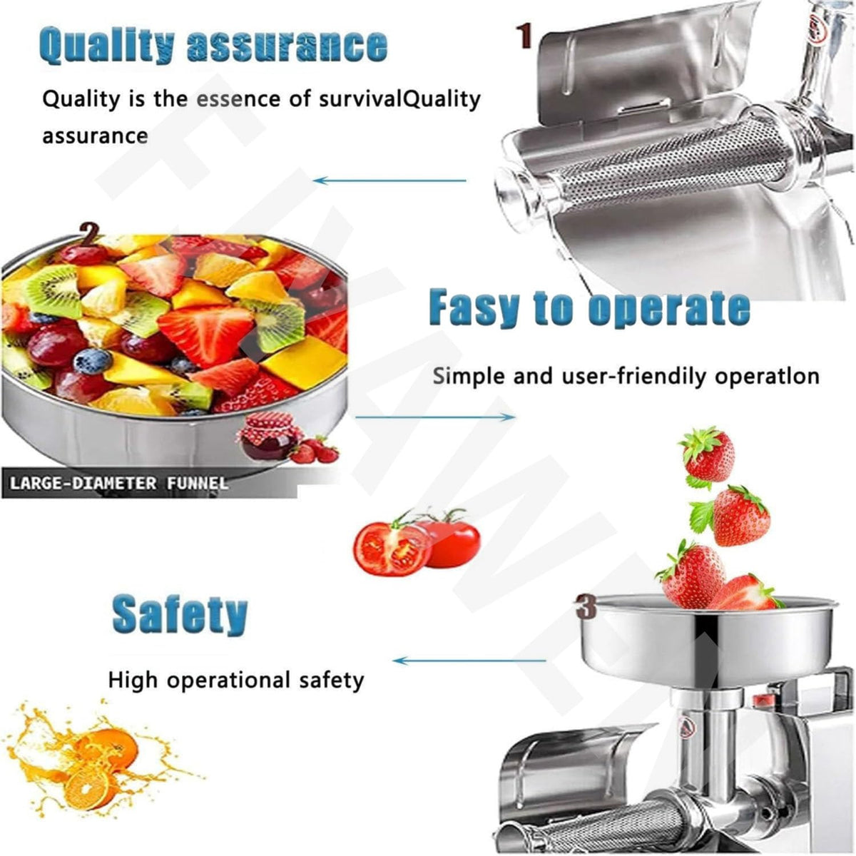 450w Stainless Steel Electric Tomato Strainer Machine Q94737