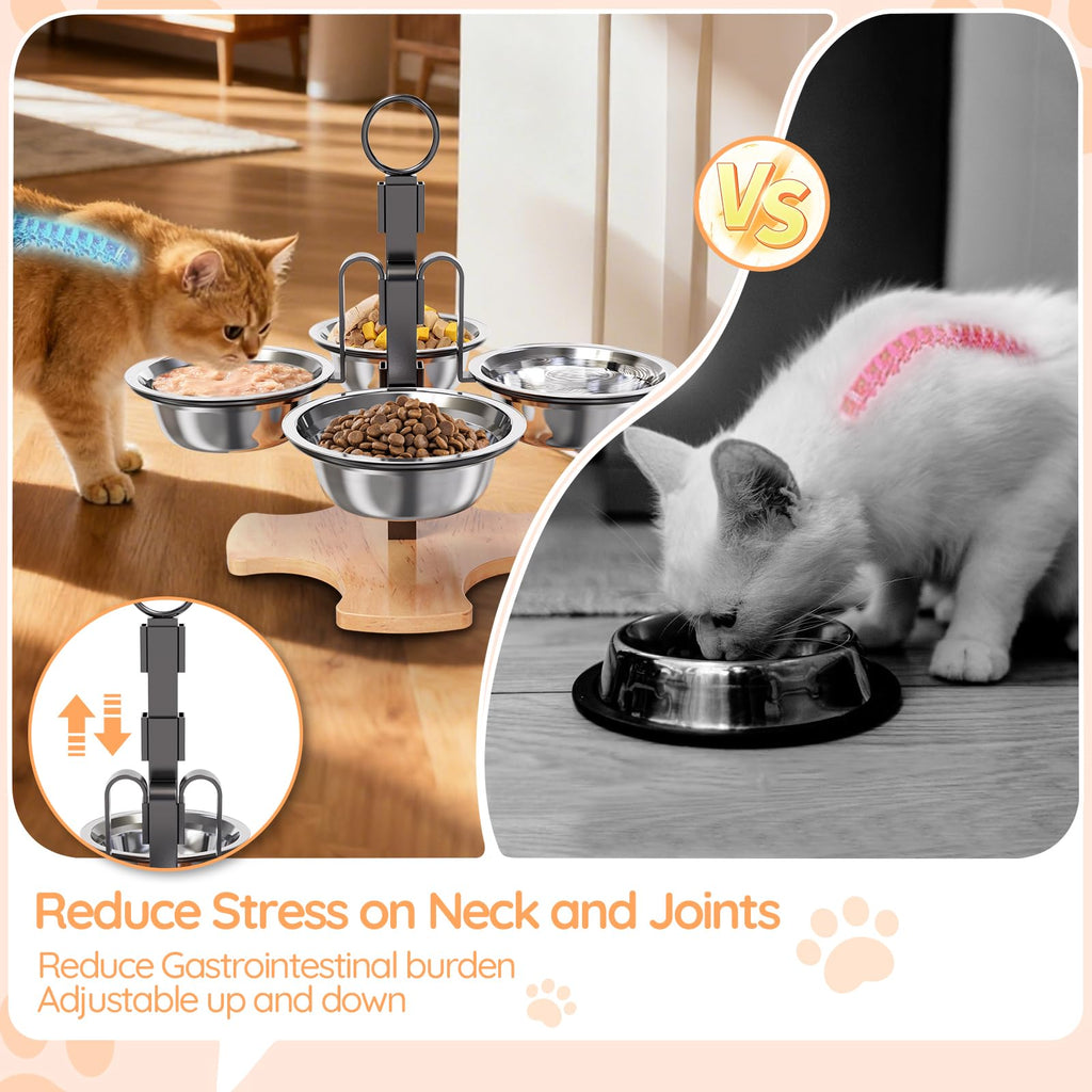 Elevated Cat Bowls with Stand A691