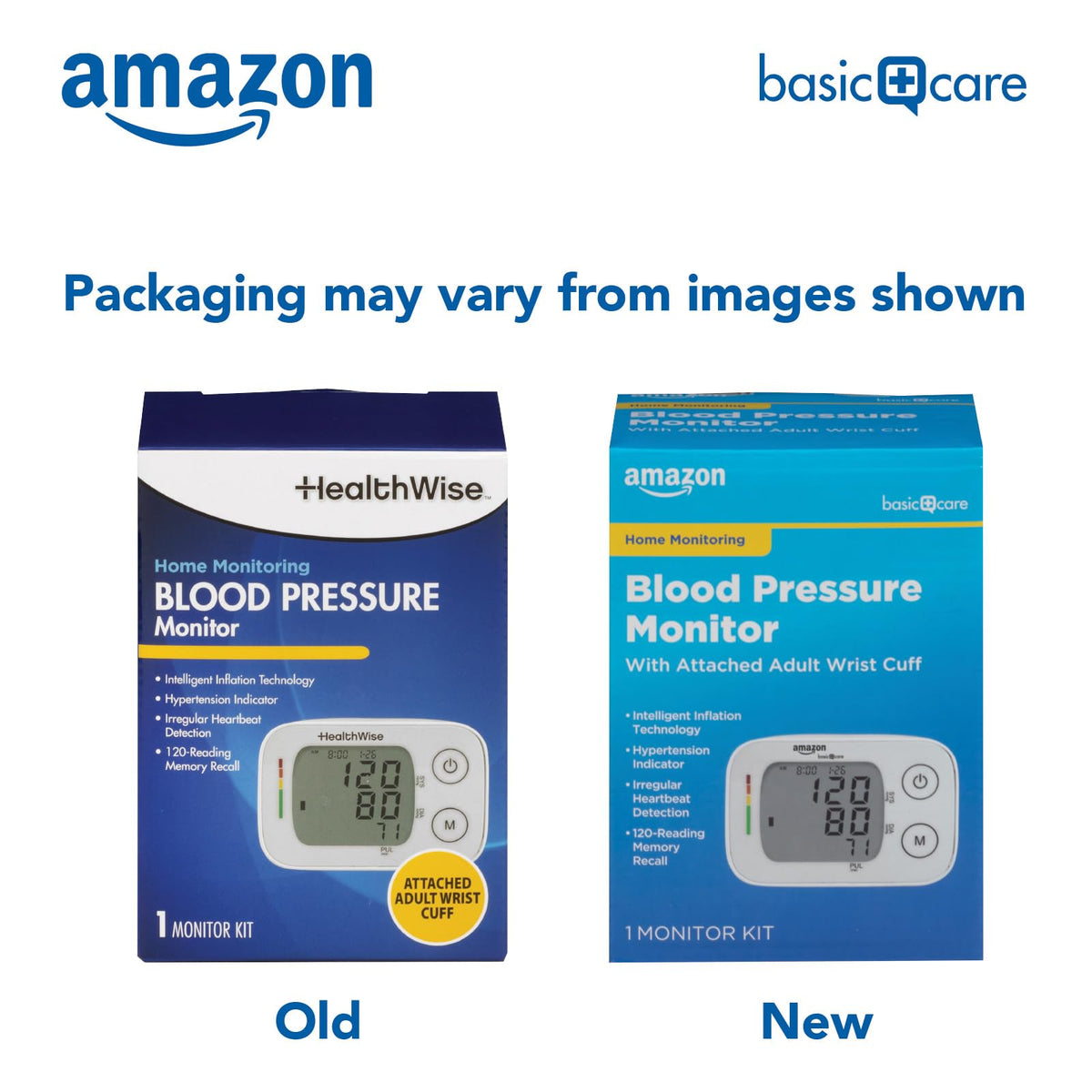 Wrist Blood Pressure Monitor with Large Display A125