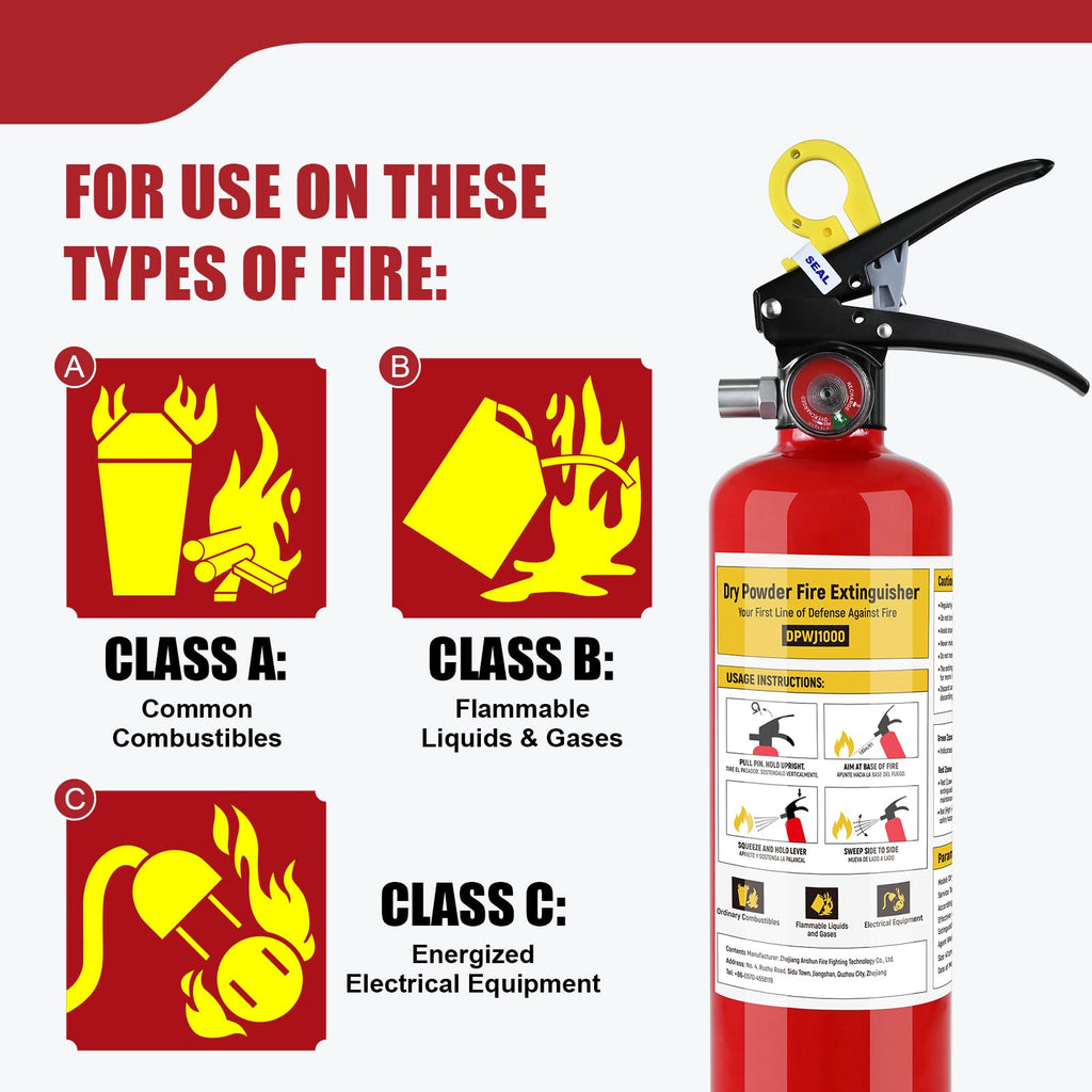 2.5 lb ABC Dry Chemical Fire Extinguishers F506