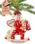 Baby's First Christmas Ornament 2026 Red Horse K95035