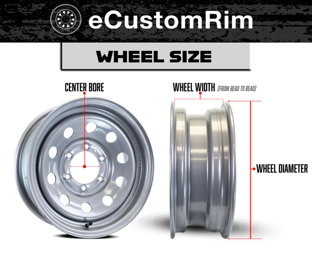 2-Pack Trailer Tire Rim Assembly 4.80-12 5 Lug Black M77793
