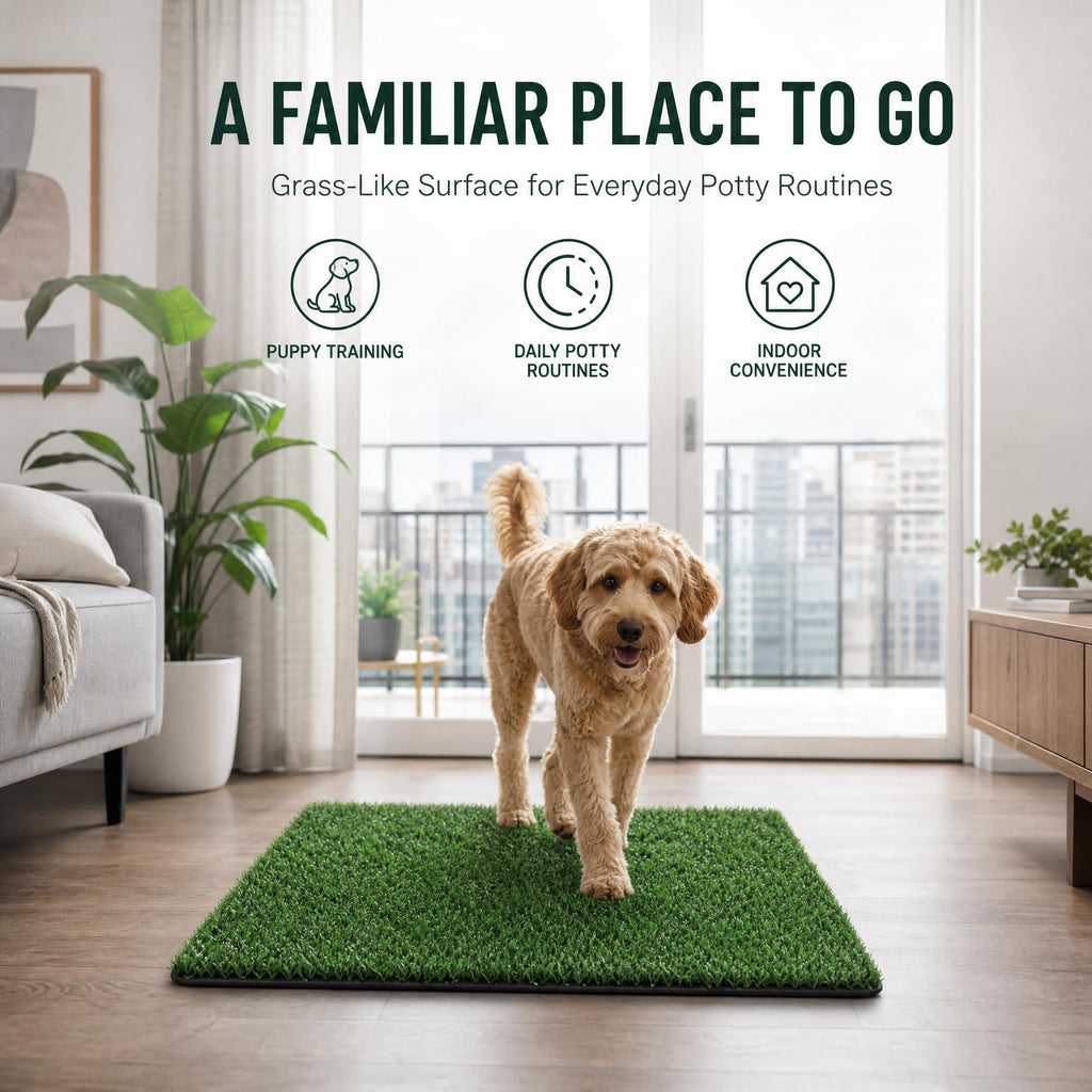 Dog Potty Grass Pads, 3 Pack, 25 x 20 in Replacement Turf A356