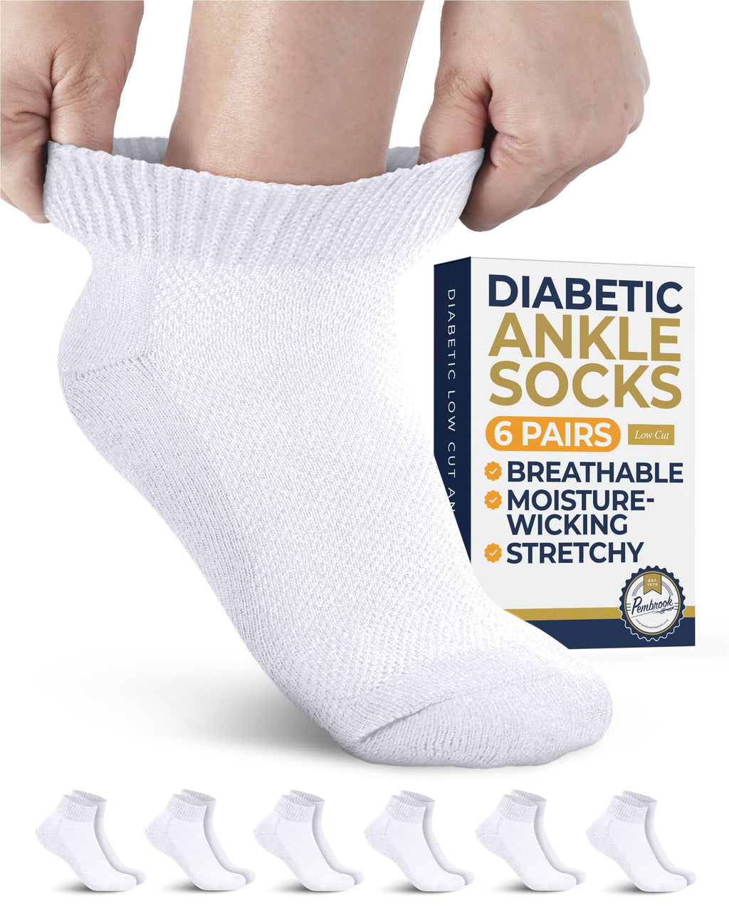 Low Cut Ankle Socks 6 Pairs M180954