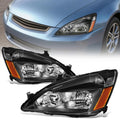 Black Housing Amber Corner Headlight Assembly Set D709800