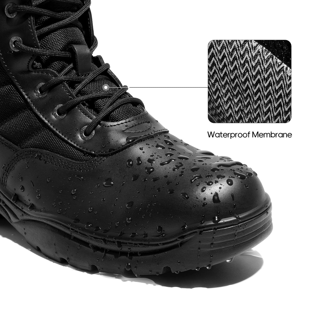 Waterproof Military Work Boots 6 Inch F583