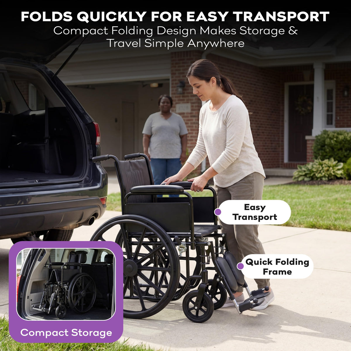 Heavy Duty Bariatric Wheelchair 700lb 30” Seat Width Y167482