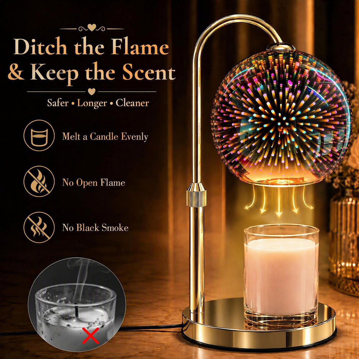Candle Warmer Lamp Dimmable Timer P29301