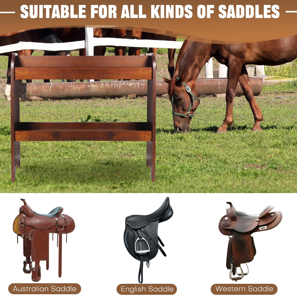Solid Wood Saddle Rack X92988