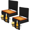 Black Heated Folding Stadium Seat C197687