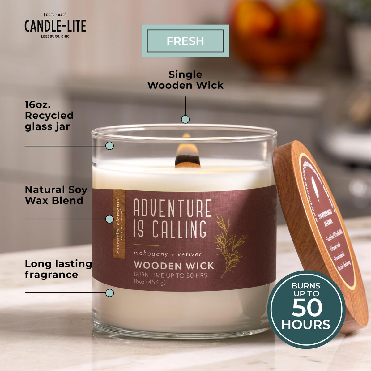 16 oz Scented Jar Candle C89966