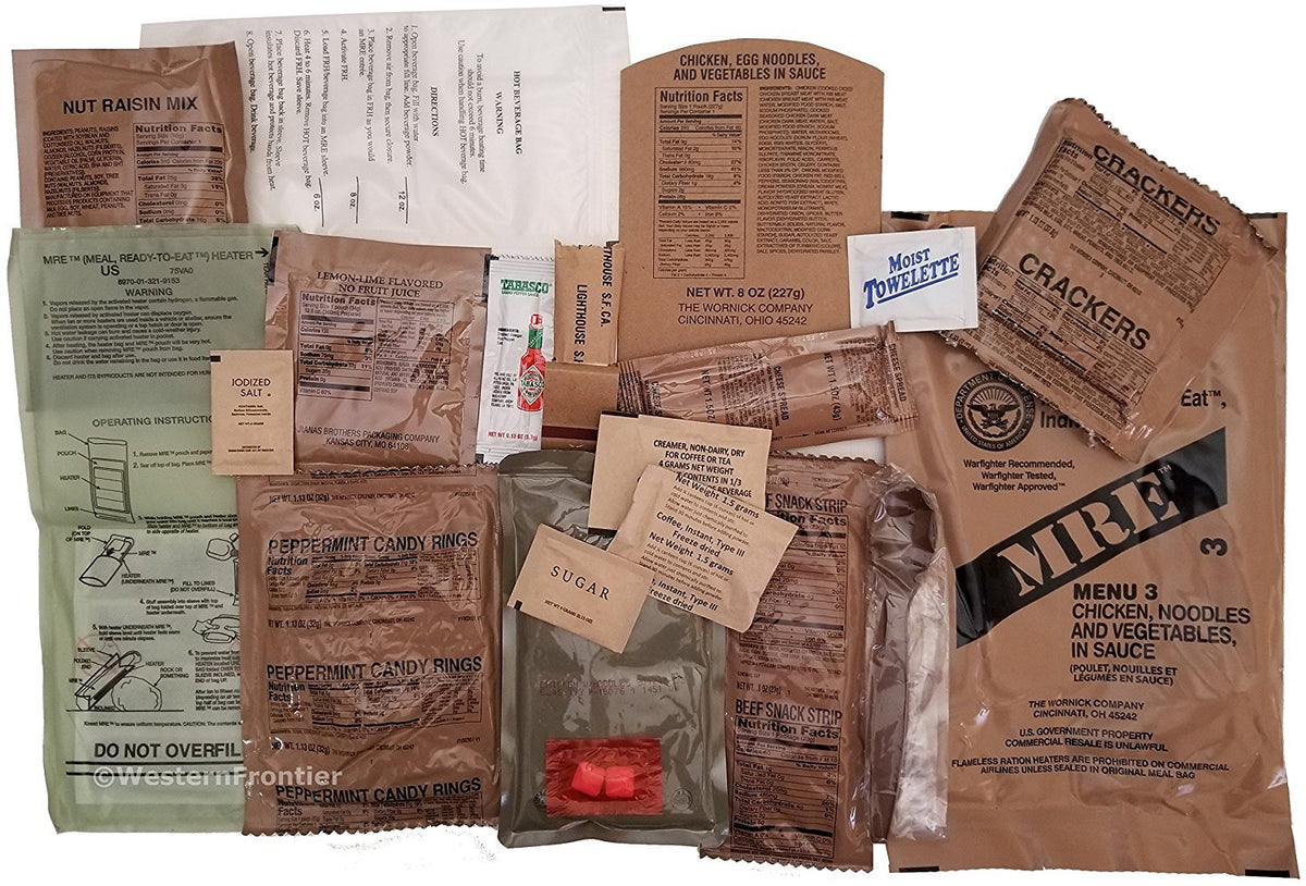 24 Meals Military Surplus Meal Ready to Eat R76563
