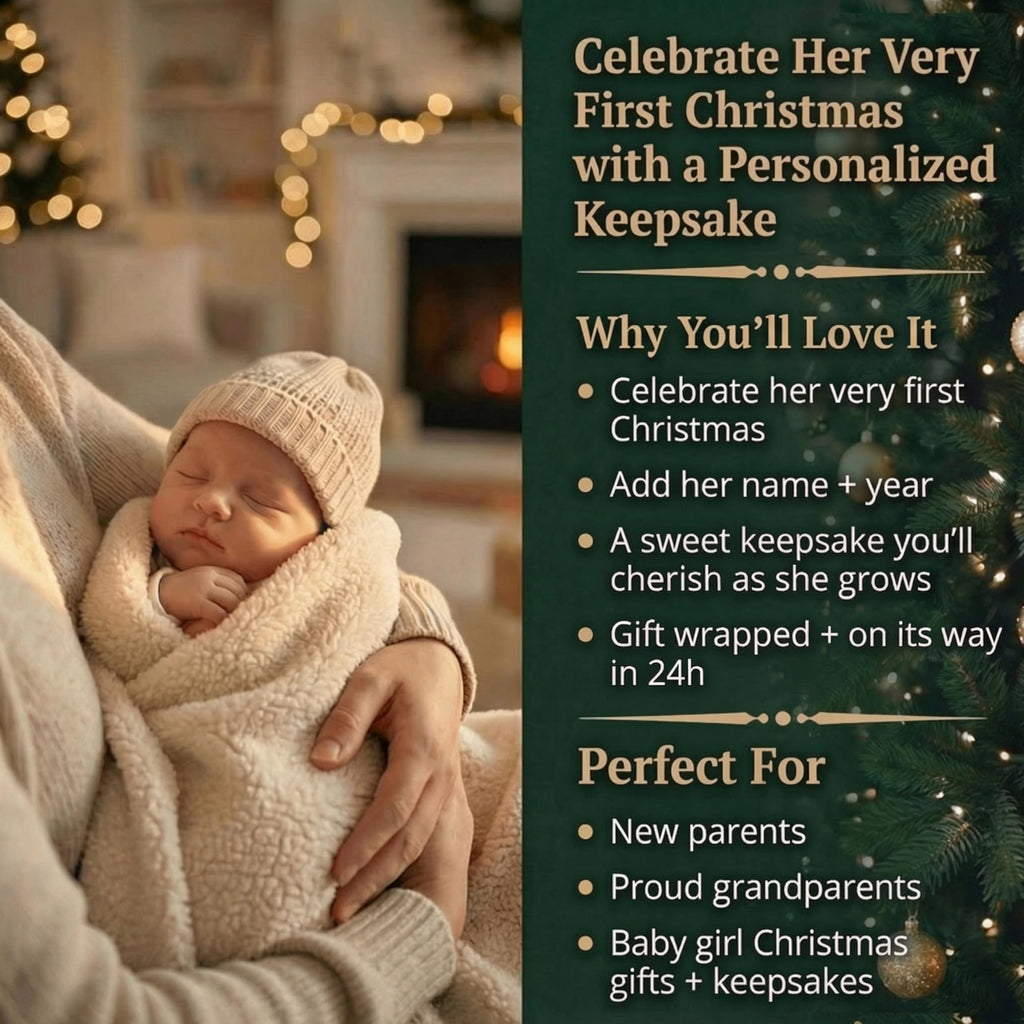 Baby's First Christmas Ornament 2026 Red Horse K95035