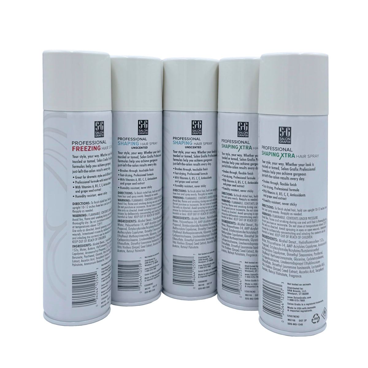 Mega Hold Unscented Quick-Drying Hairspray Pack of 5 K229032