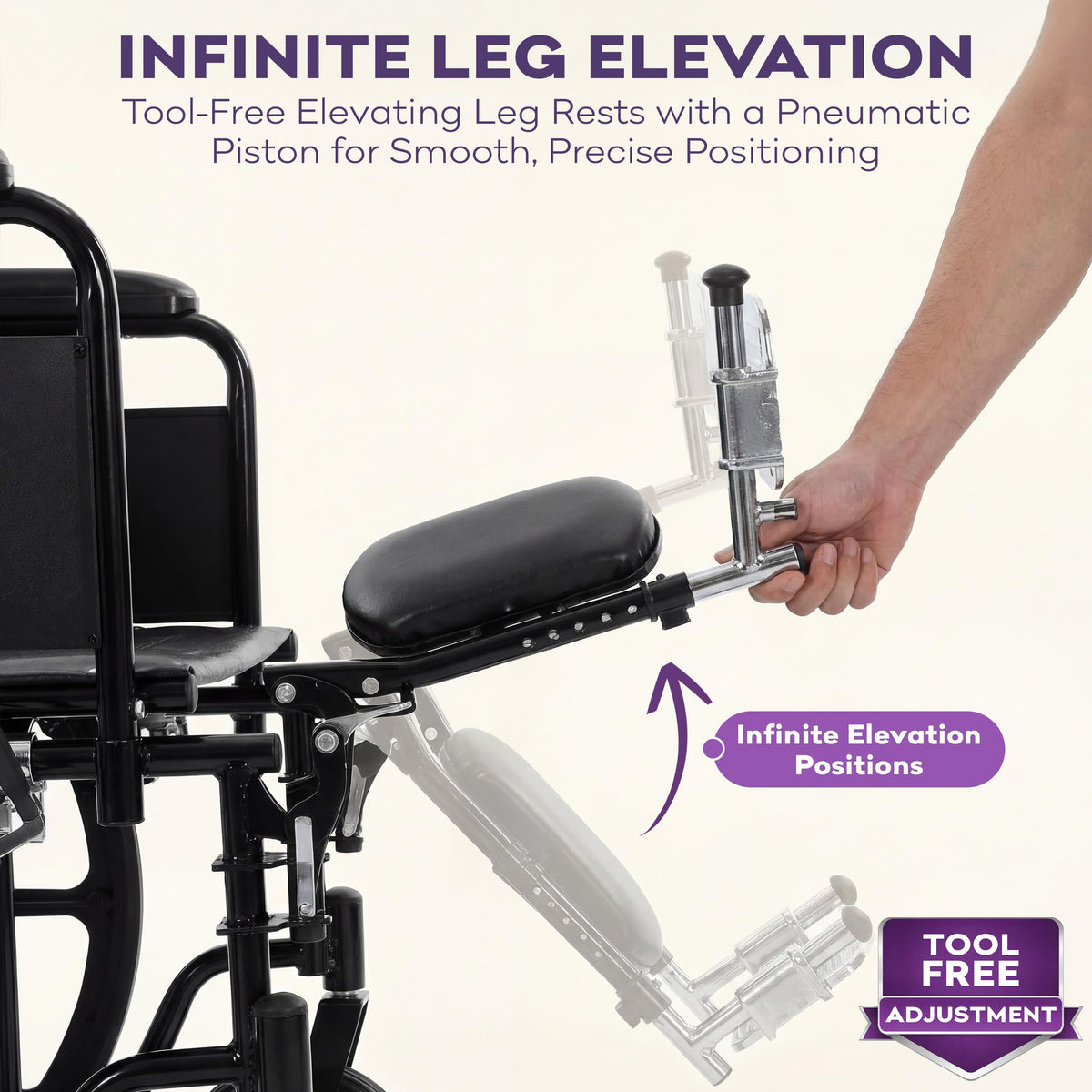 Heavy Duty Bariatric Wheelchair 700lb 30” Seat Width Y167482