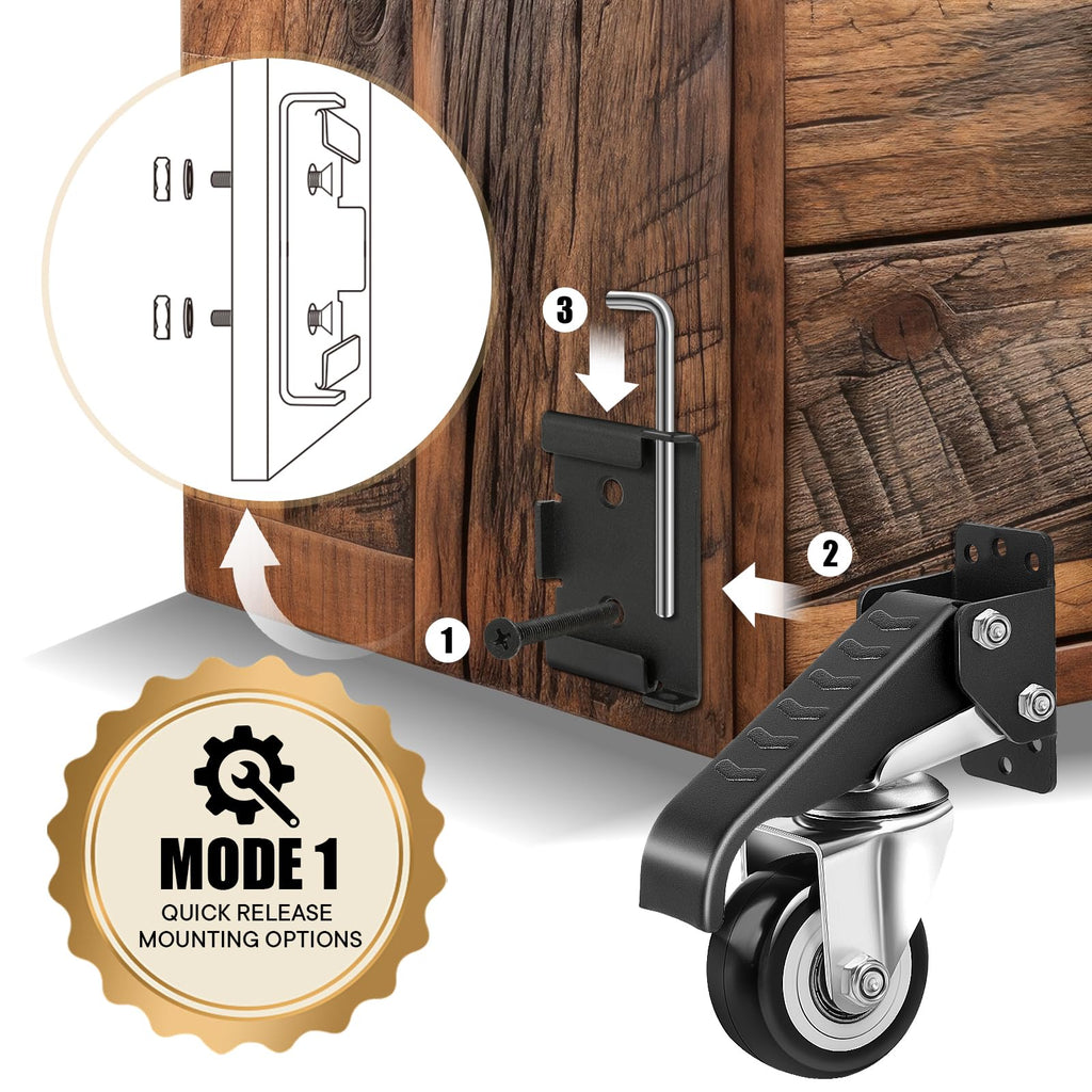 Workbench Casters Kit 600Lbs 4P I60008
