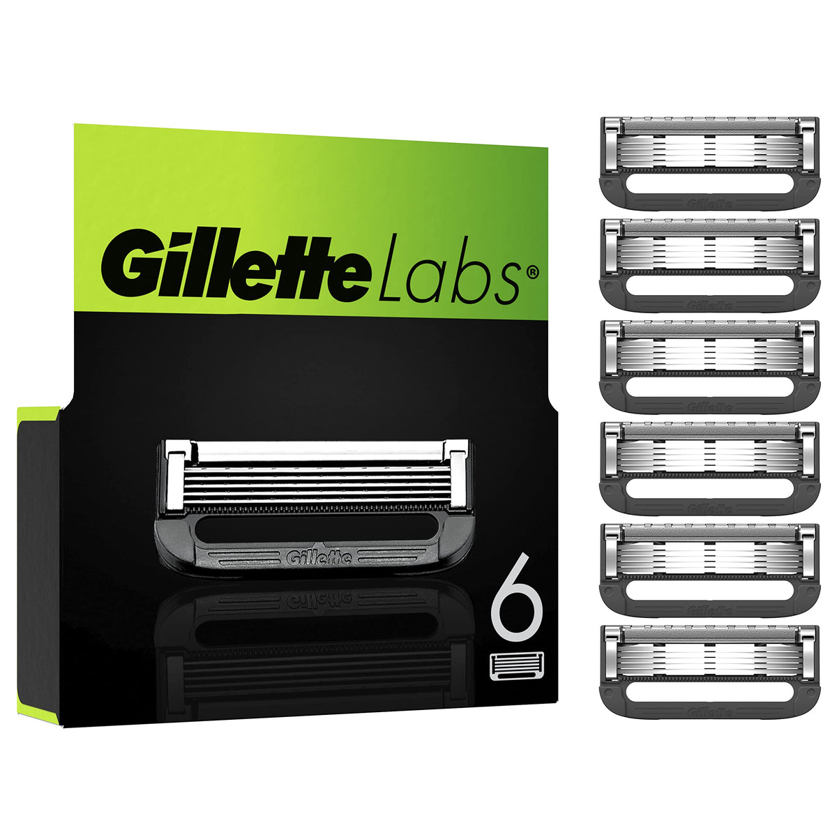 Razor Blades Men, Pack of 6 Razor Blade Refills Z925