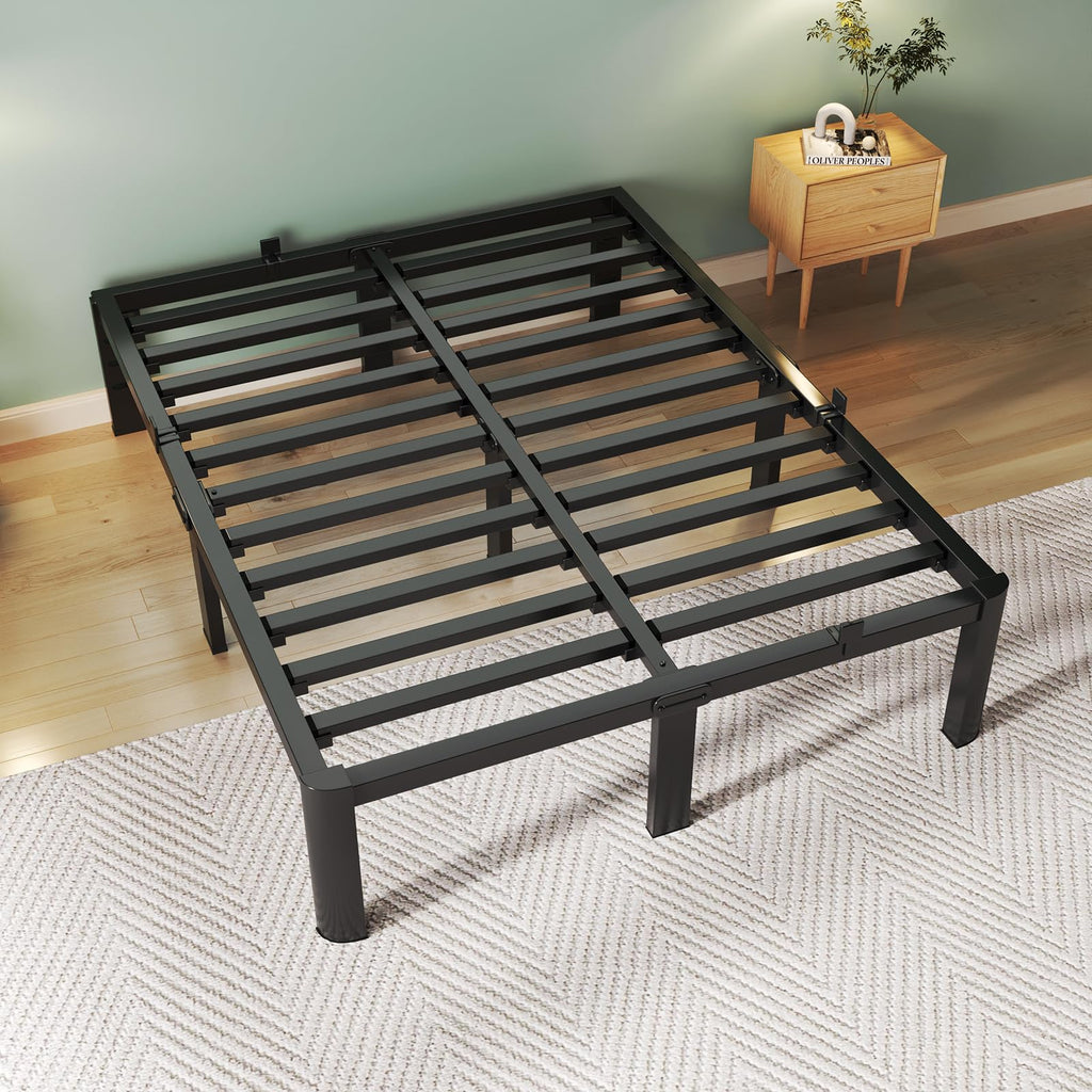 Queen Size 18 Inch Metal Platform Bed Frame N72796