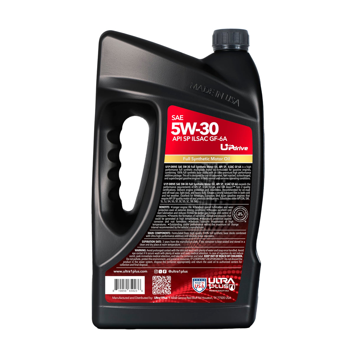 5W-30 Full Synthetic Motor Oil 5 Quart N480