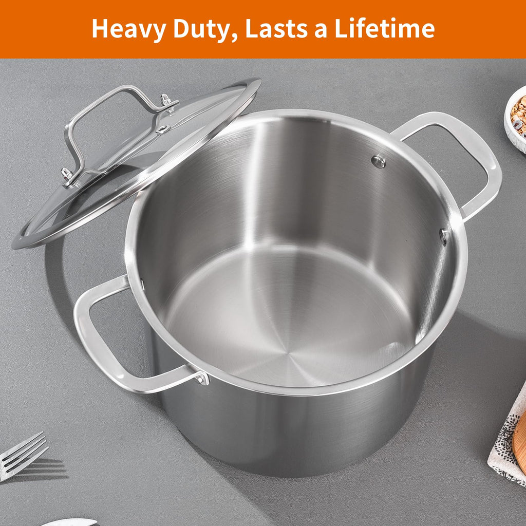 8 Quart Stainless Steel Stock Pot F268807