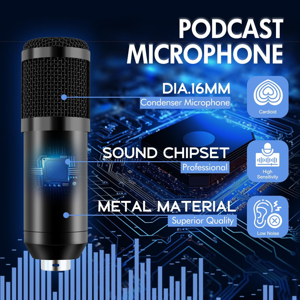 Podcast Equipment Bundle with Voice Changer C497582
