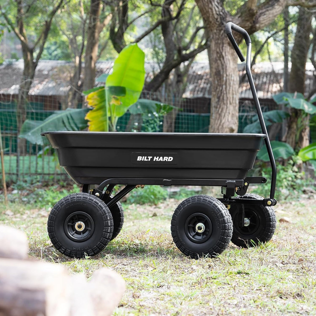 Poly Garden Dump Cart 600 lbs 4 Cu Ft G882