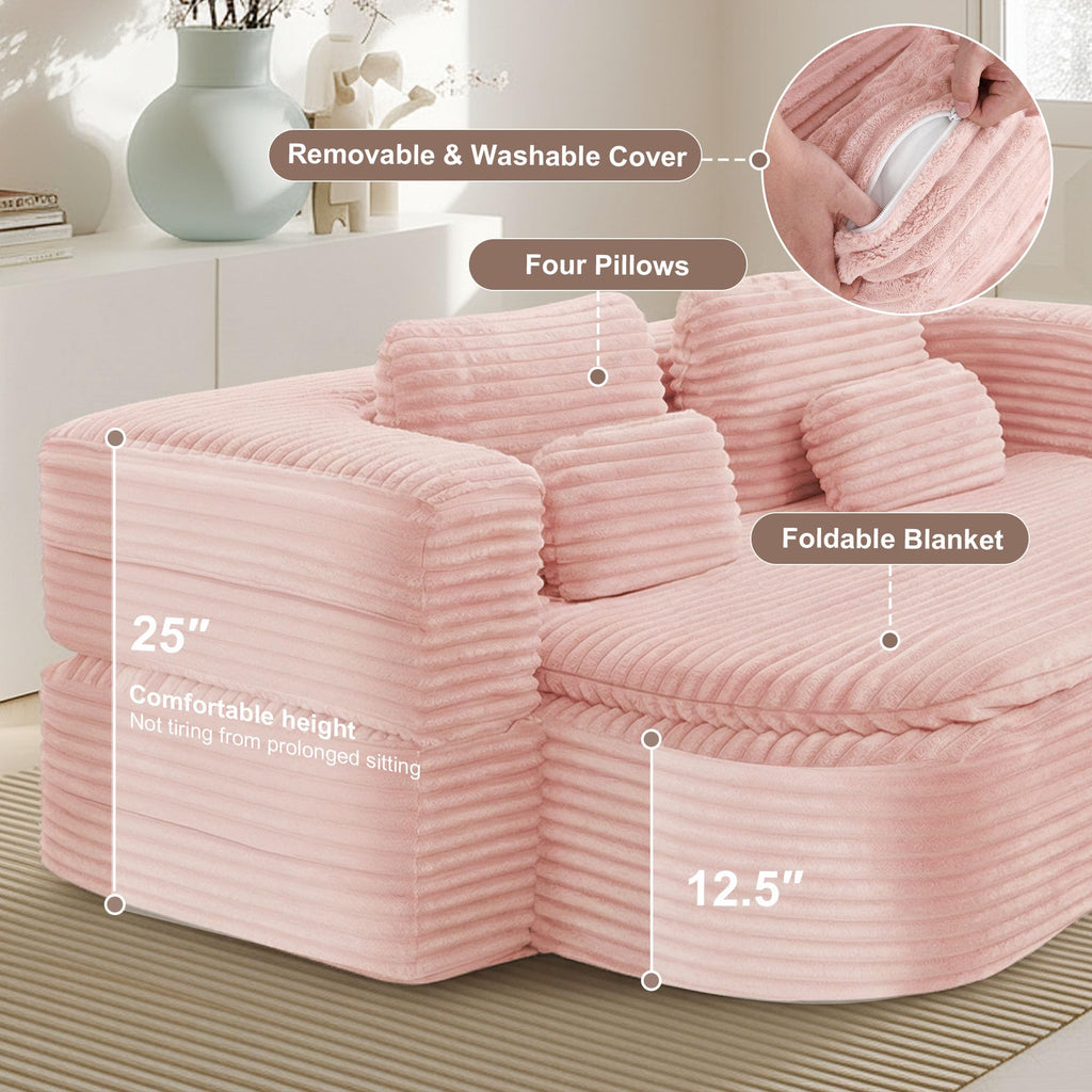 75'' Folding Sleeper Sofa Bed N61954
