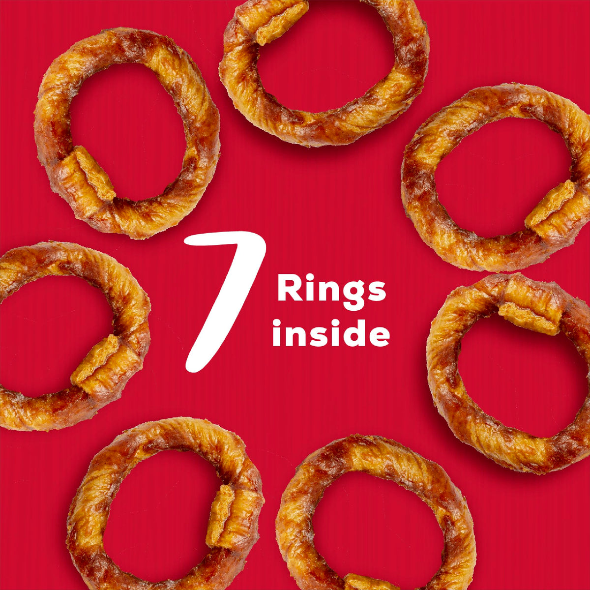 Beef Rings Dog Chews 7 Count V9231