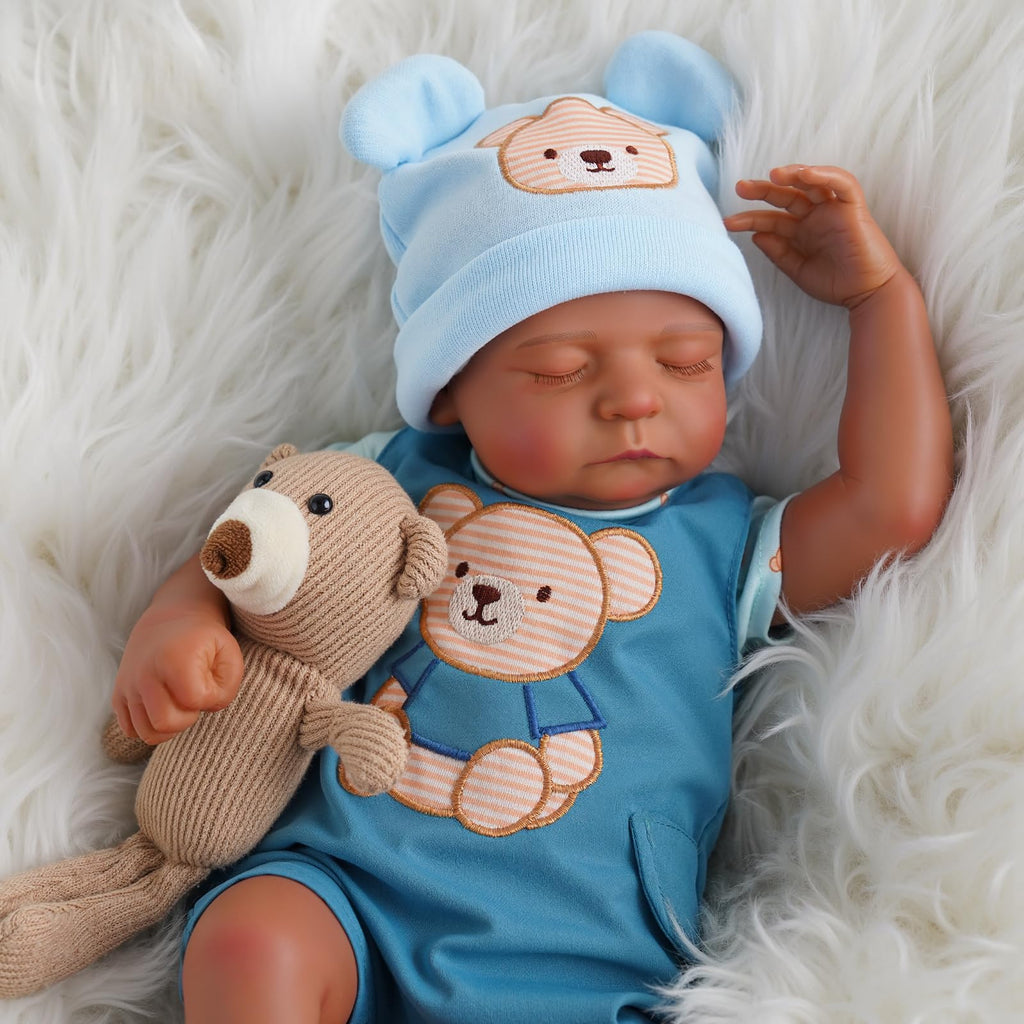 20 Inch Black Reborn Baby Dolls Q8010