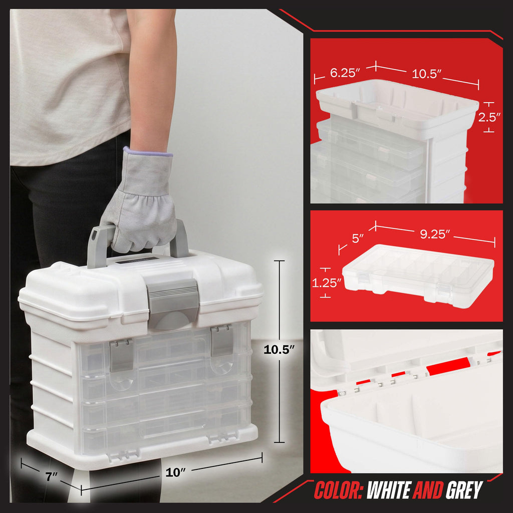 Portable Tool Box Small Parts Organizer with Drawers X43302